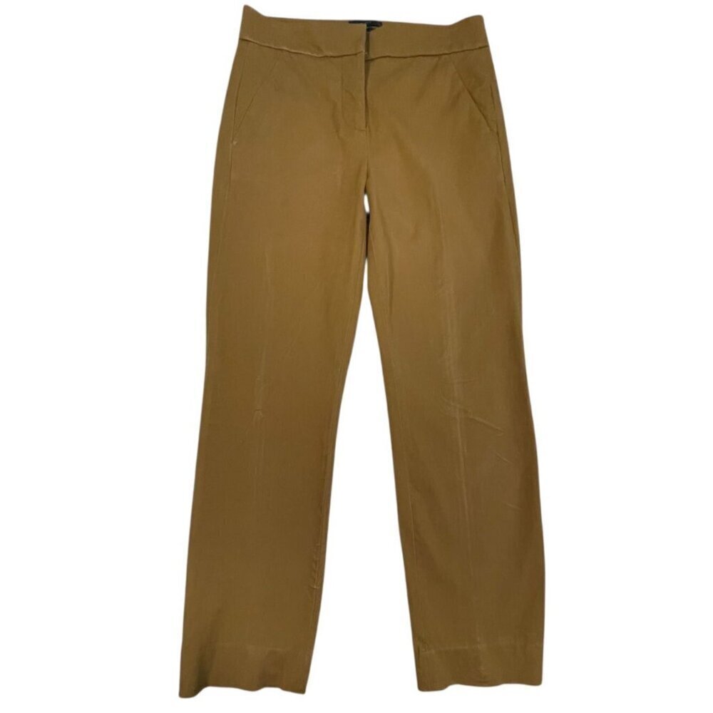 J.Crew Remi Bi-Stretch Straight Leg Pants Size 2 Golden Brandy